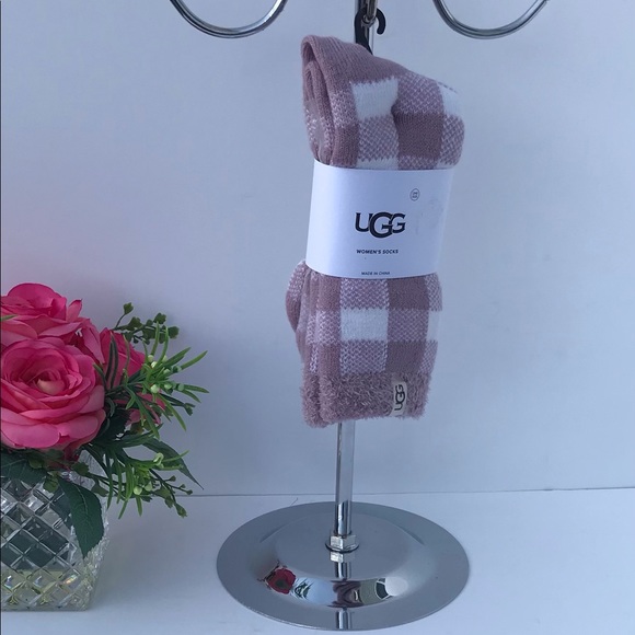 UGG Vanna Check Fleece Lined Sock - Picture 2 of 8